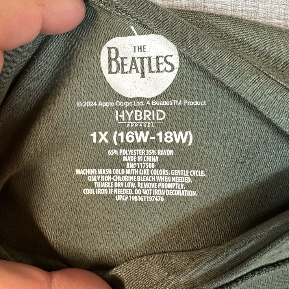 Green The Beatles Graphic T-Shirt - Picture 3 of 6